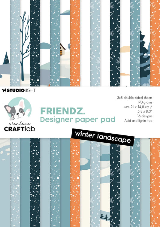 CCL Design Paper Pad Winter Landscape - A5 - 5.8X8.3