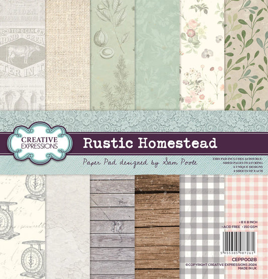 Creative Expressions - Rustic Homestead - 8 x 8 in