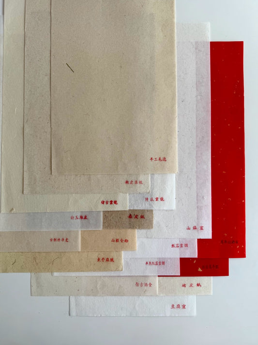 Calligraphy Xuan Paper Sample Set 书法纸样