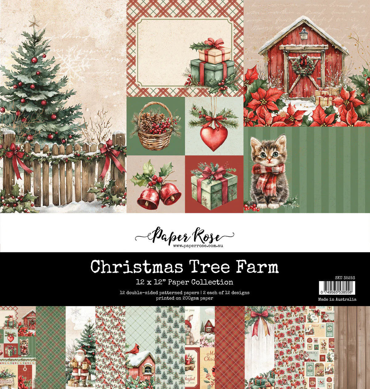 Christmas Tree Farm 12x12 Paper Pad