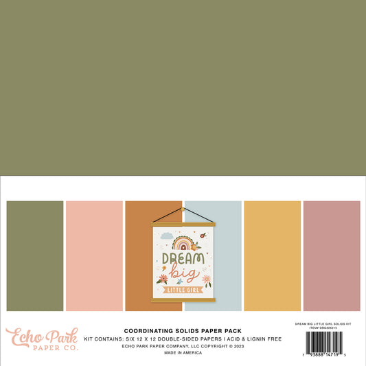 Dream Big Little Girl Solids Kit