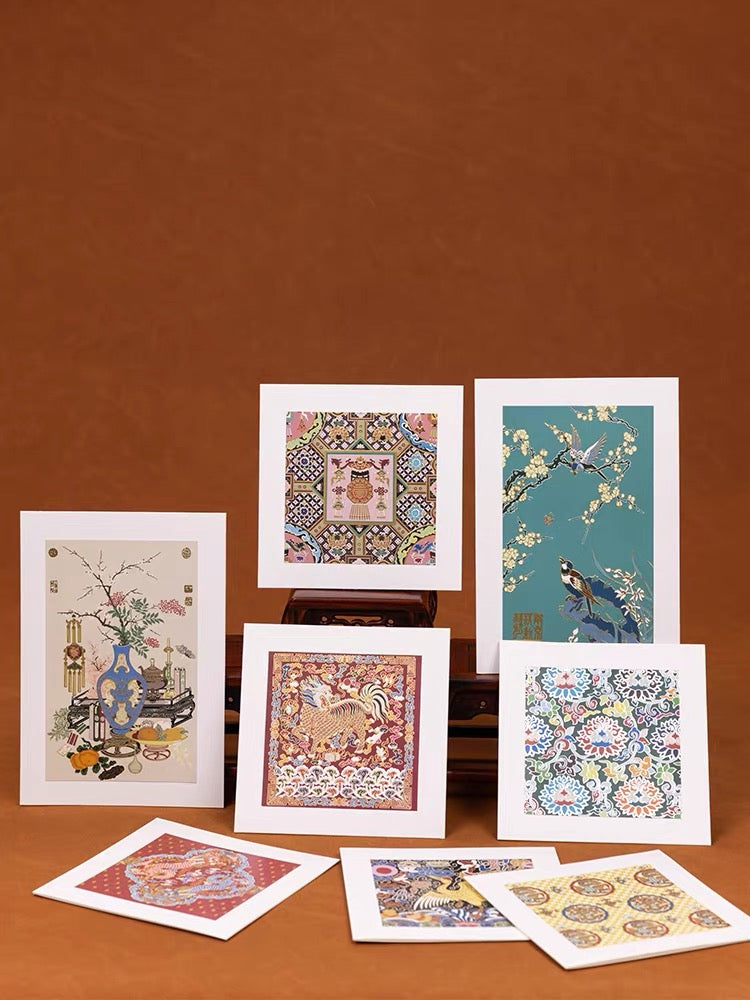 Yunjin Imperial Textile Art Collection Greeting Cards