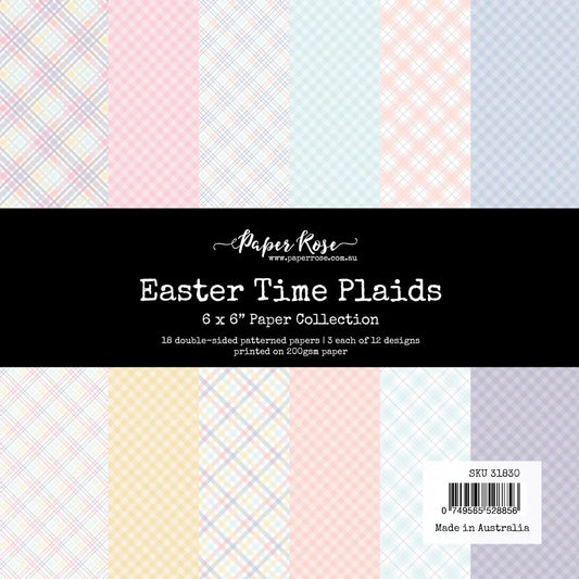 Easter Time Plaids 6x6 Paper Collection