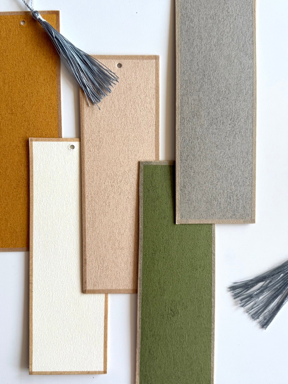 Mulberry Fiber Bookmarks – Earth Tone (5-Pack)