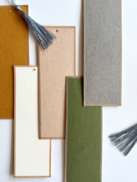Mulberry Fiber Bookmarks – Earth Tone (5-Pack)