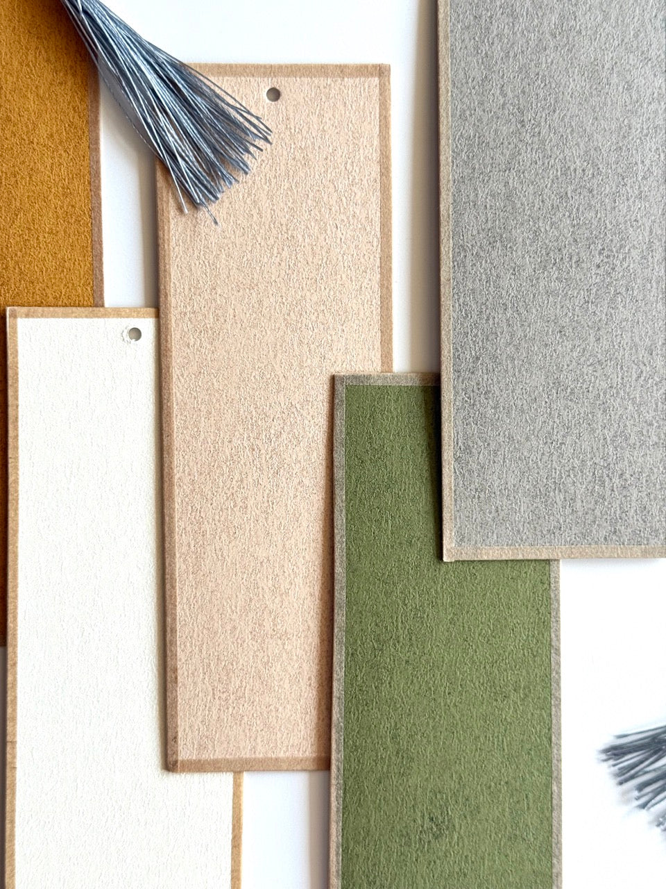 Mulberry Fiber Bookmarks – Earth Tone (5-Pack)