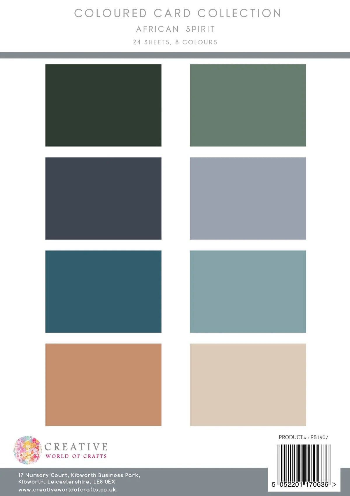 The Paper Boutique African Spirit Colour Card Collection-A4