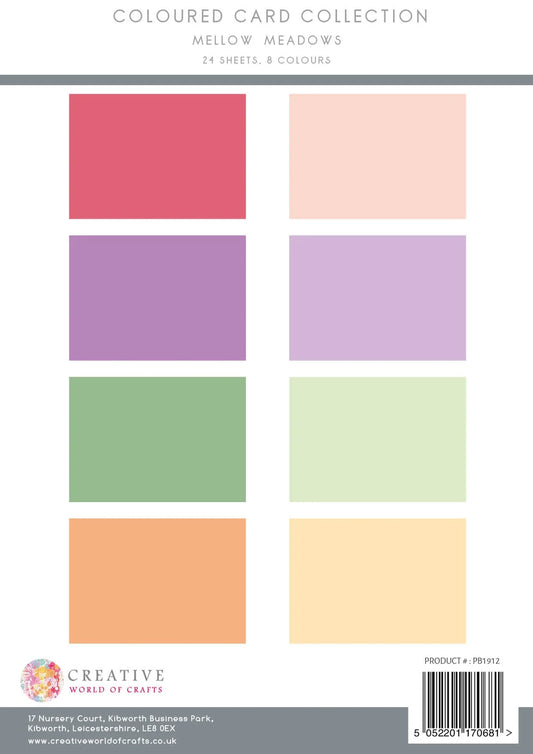 The Paper Boutique Mellow Meadows Colour Card Collection-A4