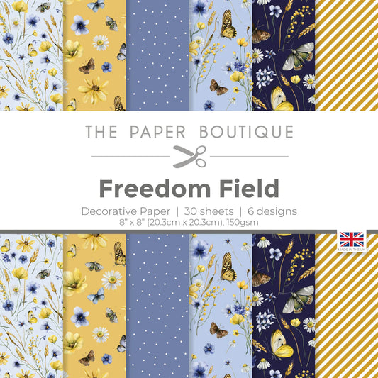 The Paper Boutique Freedom Field 8x8 Paper Pad