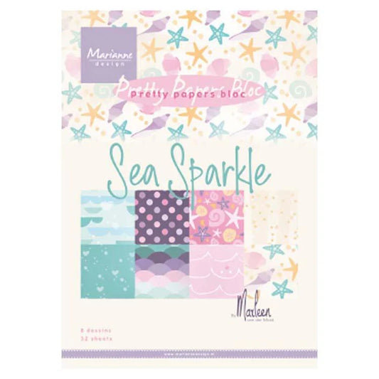 Marianne Design A5 Paper Pad - Sea Sparkle