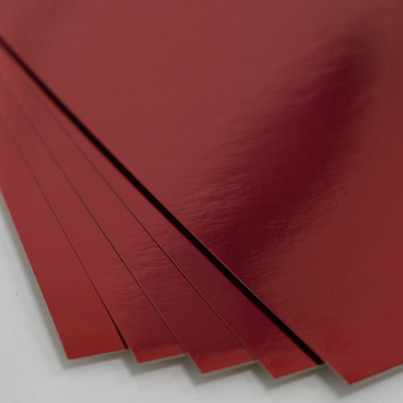 8.5X11 Whole Spectrum Foil Cardstock, Ruby (5 Sheets)