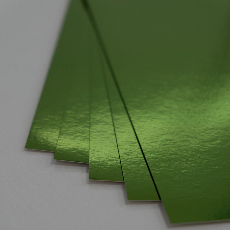 8.5X11 Whole Spectrum Foil Cardstock, Emerald (5 Sheets)
