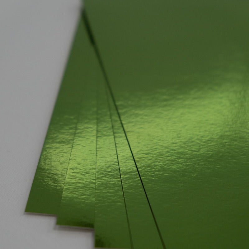 8.5X11 Whole Spectrum Foil Cardstock, Emerald (5 Sheets)