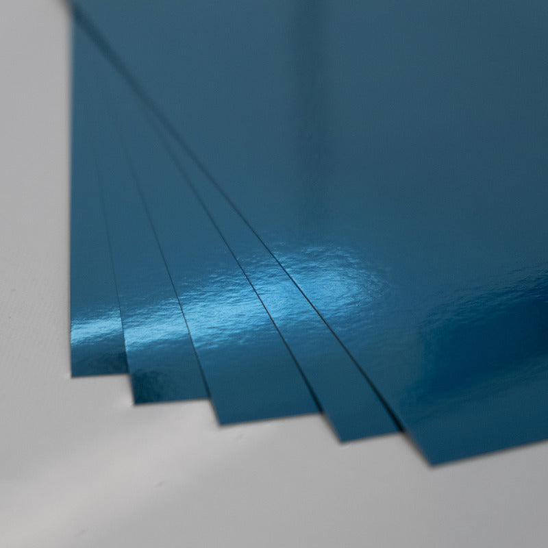 8.5X11 Whole Spectrum Foil Cardstock, Aquamarine (5 Sheets)