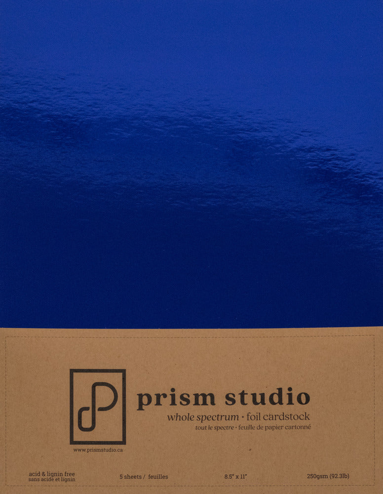 8.5X11 Whole Spectrum Foil Cardstock, Tanzanite (5 Sheets)