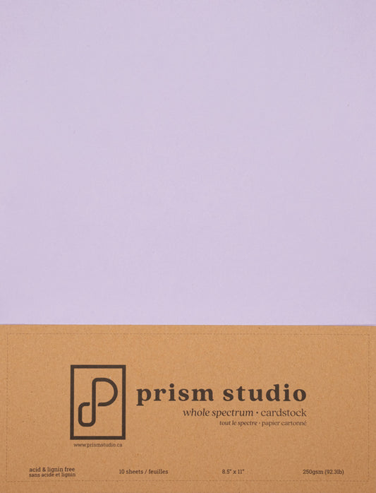 8.5X11 Whole Spectrum Smooth Cardstock, 92lb - Wisteria (10 Sheets)
