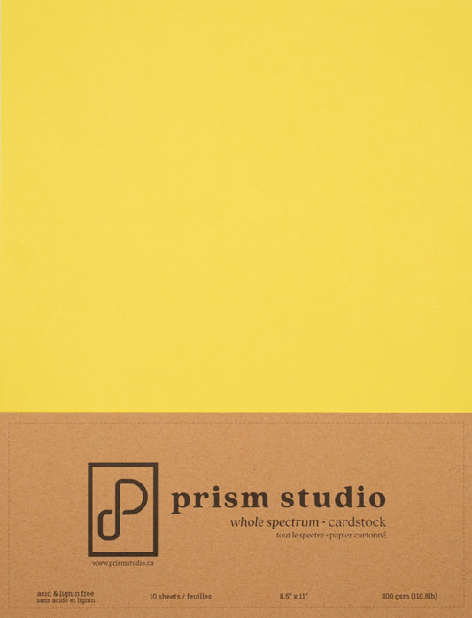 8.5X11 Whole Spectrum Smooth Cardstock, 110lb - Buttercup (10 Sheets)
