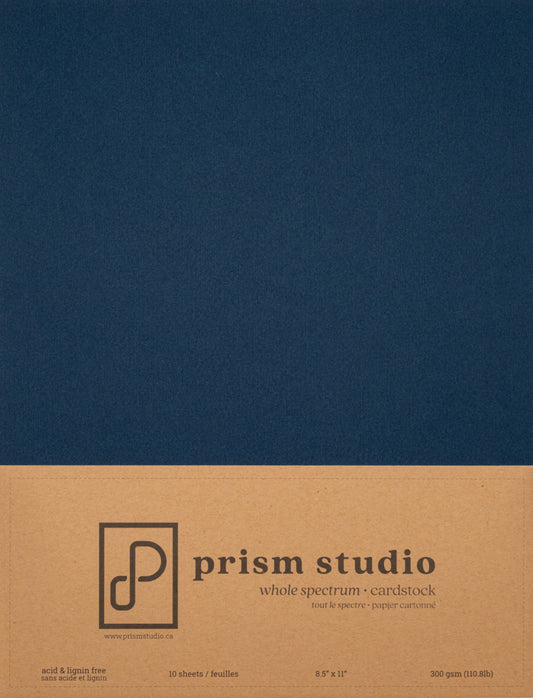 8.5X11 Whole Spectrum Smooth Cardstock, 110lb - Blueberry Hill (10 Sheets)