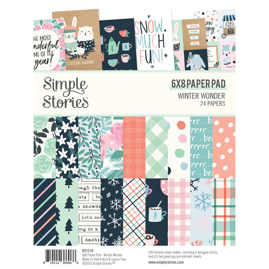 6X8 Paper Pad, Winter Wonder