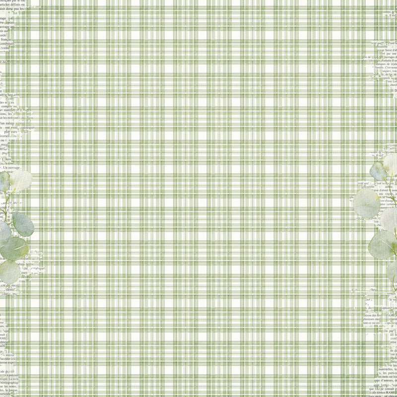 12X12 Patterned Paper, Simple Vintage Meadow Flowers - Seeds Of Kindness (1 sheet)