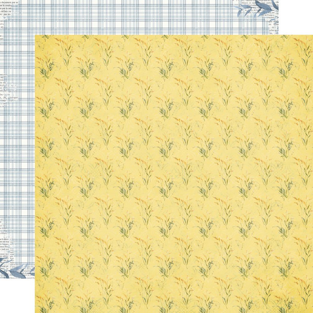12X12 Patterned Paper, Simple Vintage Meadow Flowers - Beauty In Today (1 sheet)