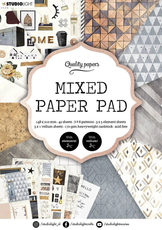 Studio Light Mixed Paper Pad- Home - 148x210mm