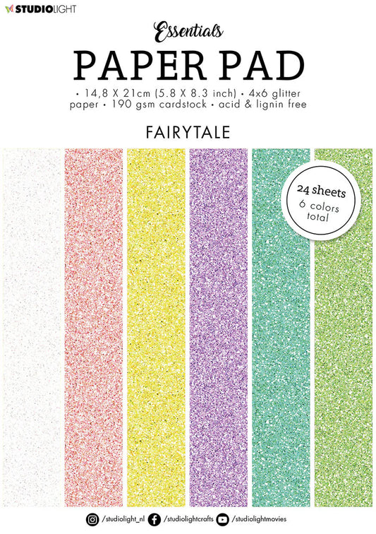 Studio Light Glitter Paper Fairytale Essentials - 24 Sheets