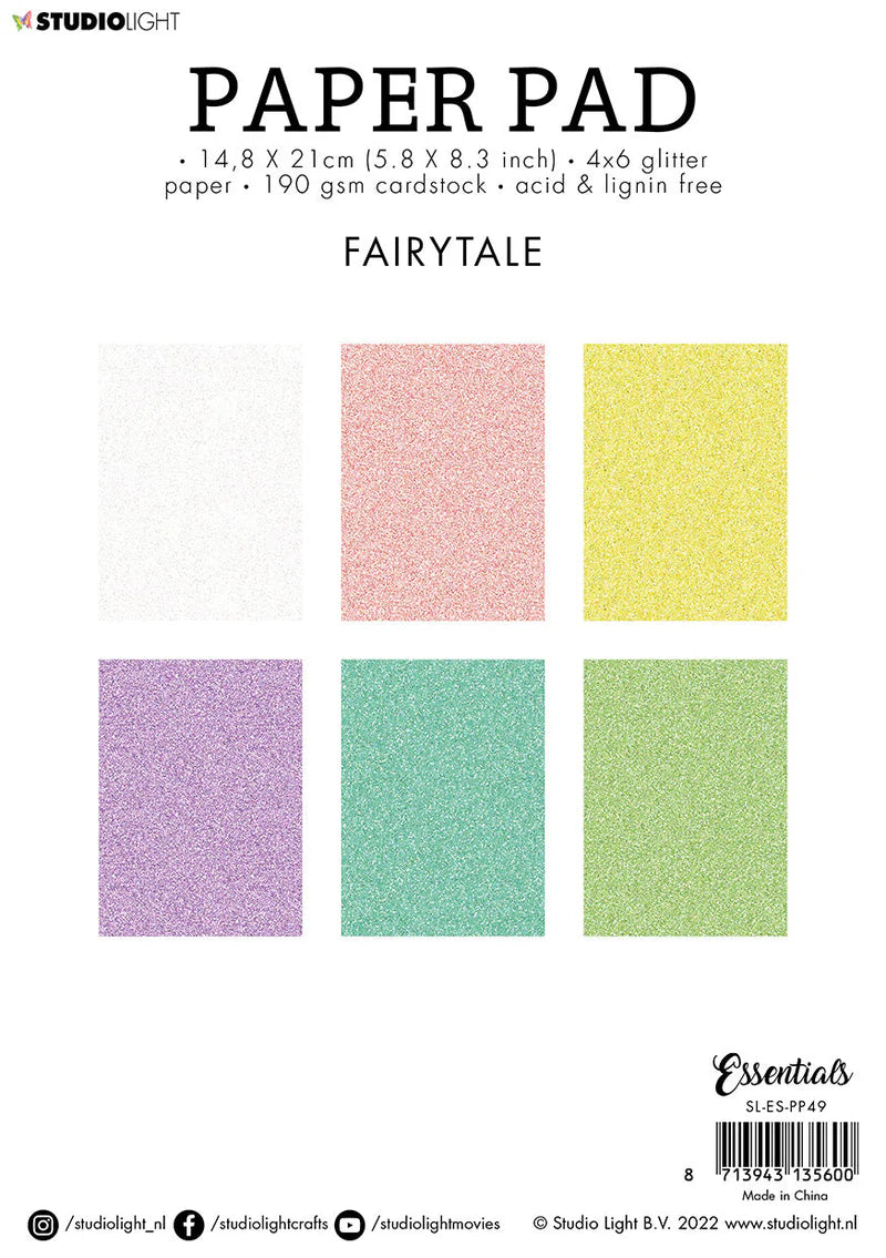 Studio Light Glitter Paper Fairytale Essentials - 24 Sheets