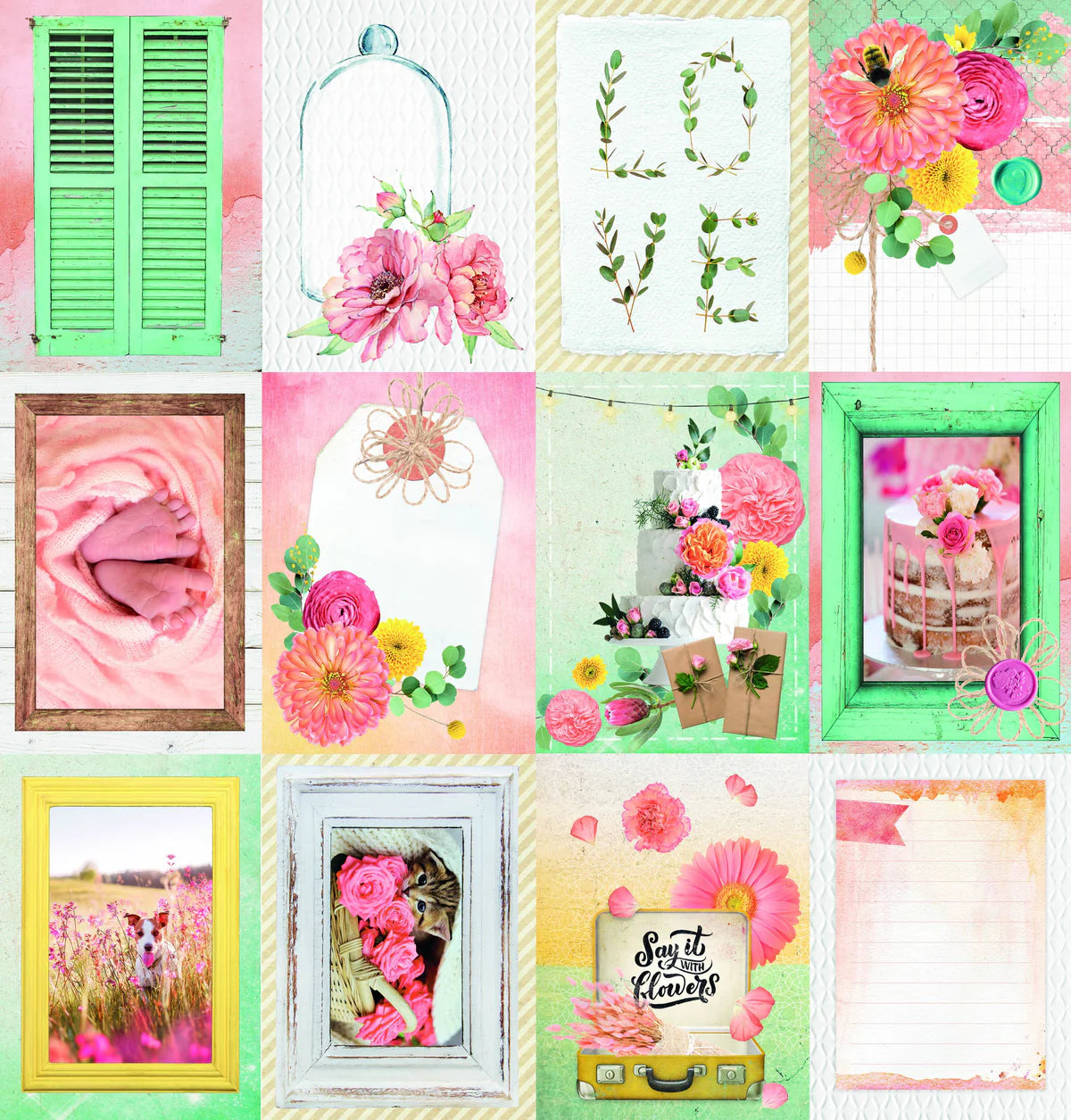 Studio light - Say it with flowers (1 sheet)