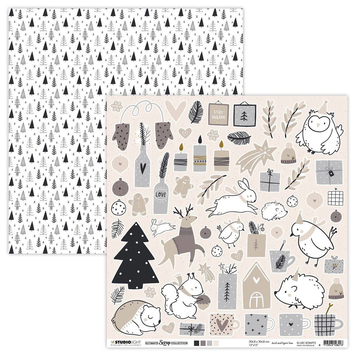 Studio light - Christmas Collection nr.72 (1 sheet)