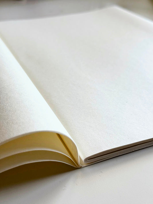Premium Handmade Xuan Paper Sampler - Starlit Dune (玉沙笺)-25 sheets