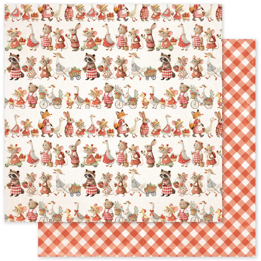 Strawberry Friends Basics 6x6 Paper Pad