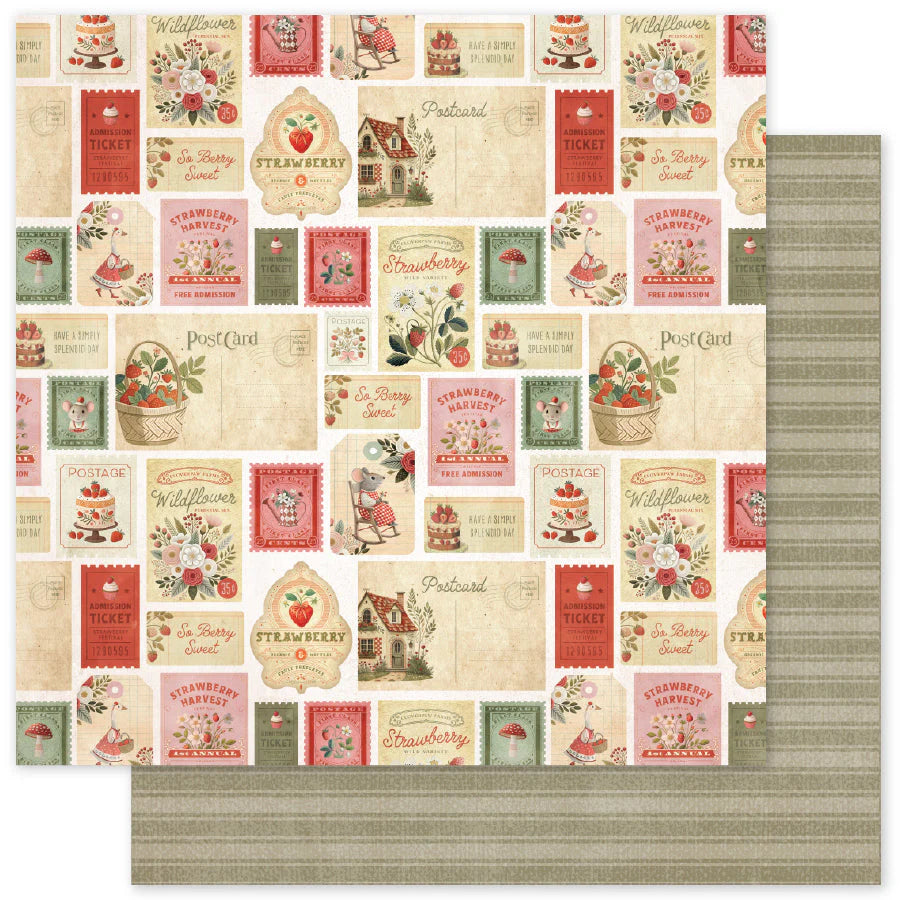 Strawberry Friends 12x12 Paper Pad