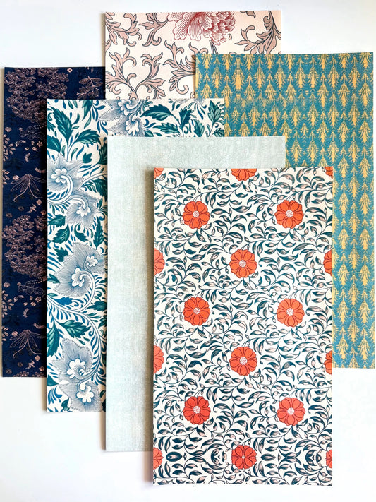 Traditional Chinese Motif Xuan Paper Set (6 Designs)