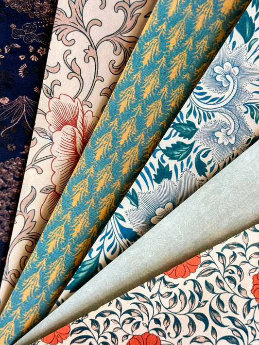 Traditional Chinese Motif Xuan Paper Set (6 Designs)