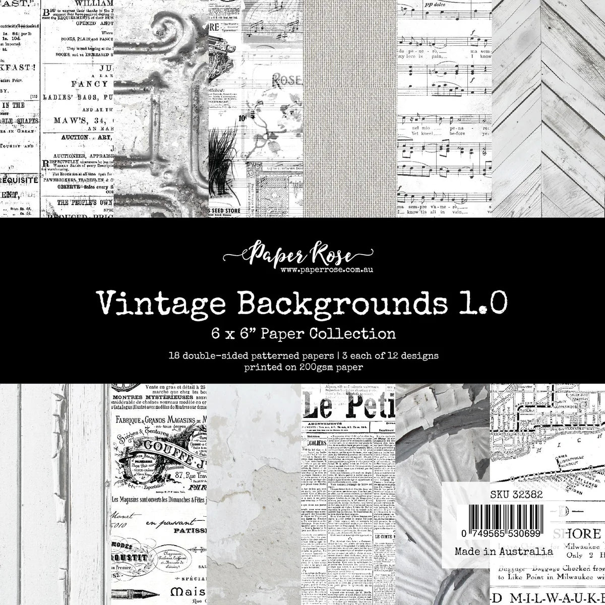 Vintage Backgrounds 1.0 6x6