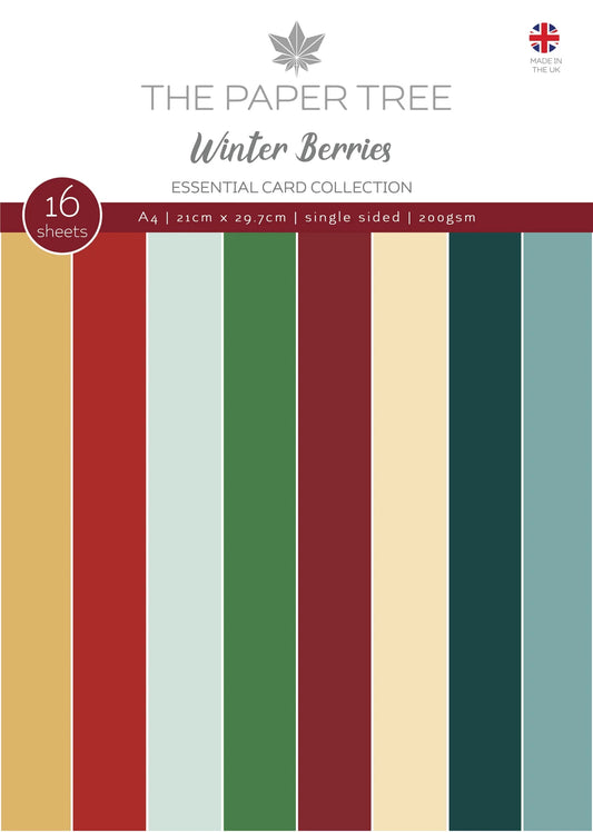 The Paper Tree Winter Berries A4 Essential Colour Card