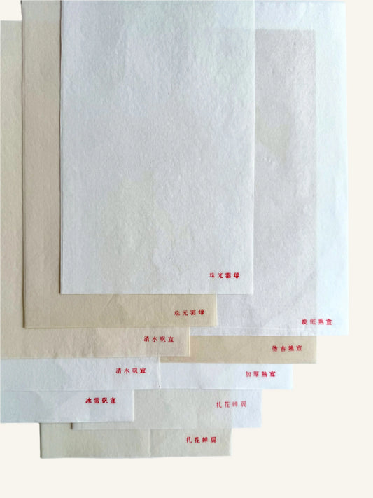 Premium Handmade Gongbi Painting Xuan Paper Sampler 工笔手工纸样